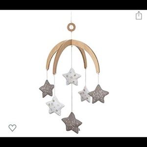 Neutral Nursery Starry Night - Grey, gold, White